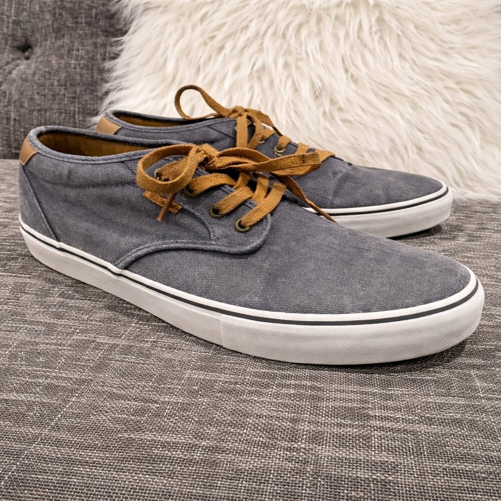 Vans Canvas Sneakers – Men’s Size 11.5 – Blue – Lace-Up Casual